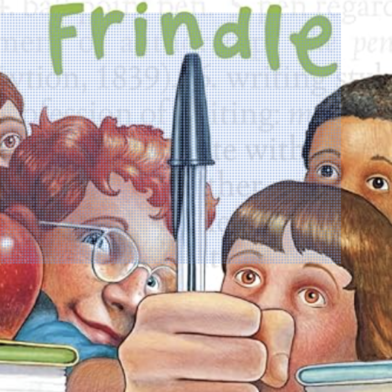 Picture of the front cover of Frindle